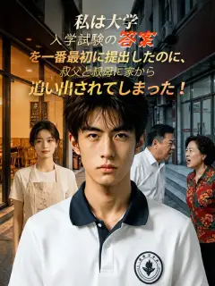 私は大学入学試験の答案を一番最初に提出したのに、叔父と叔母に家から追い出されてしまった!